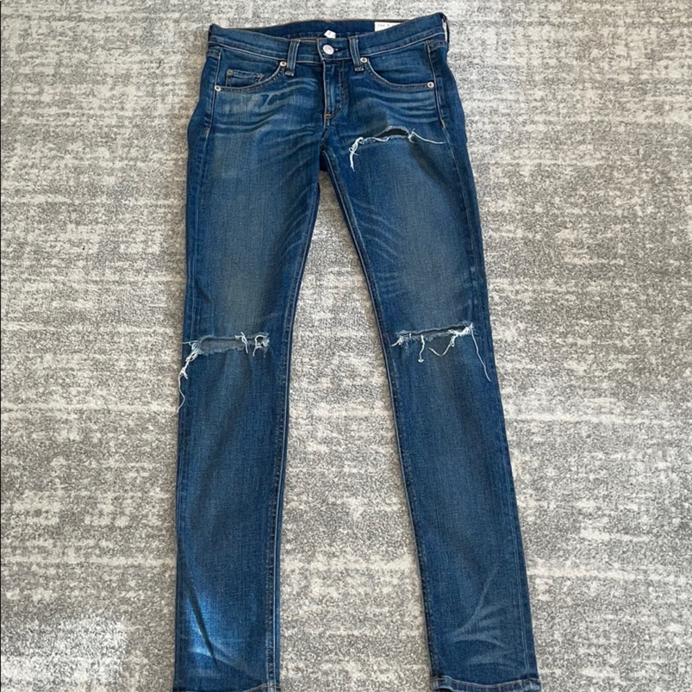 WOMENS RAG & BONE SKINNY JEANS SIZE 24
